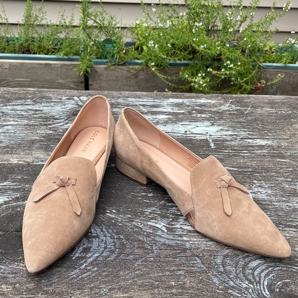 Cole Haan Suede Viola Skimmer Loafers - Picture 2 of 8